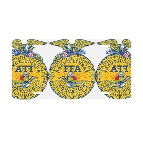 Agricultural FFA Education US Navy Retired License Plate Cover 12x6 Inch Durable Aluminum