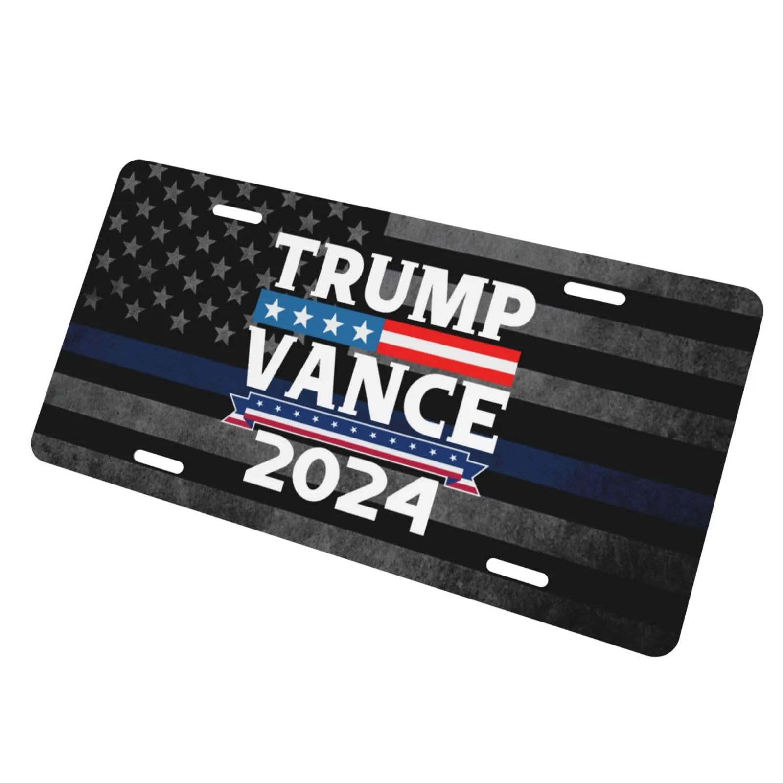 Durable 6x12 Trump Vance 2024 License Plate Frame with Weather-Resistant Finish