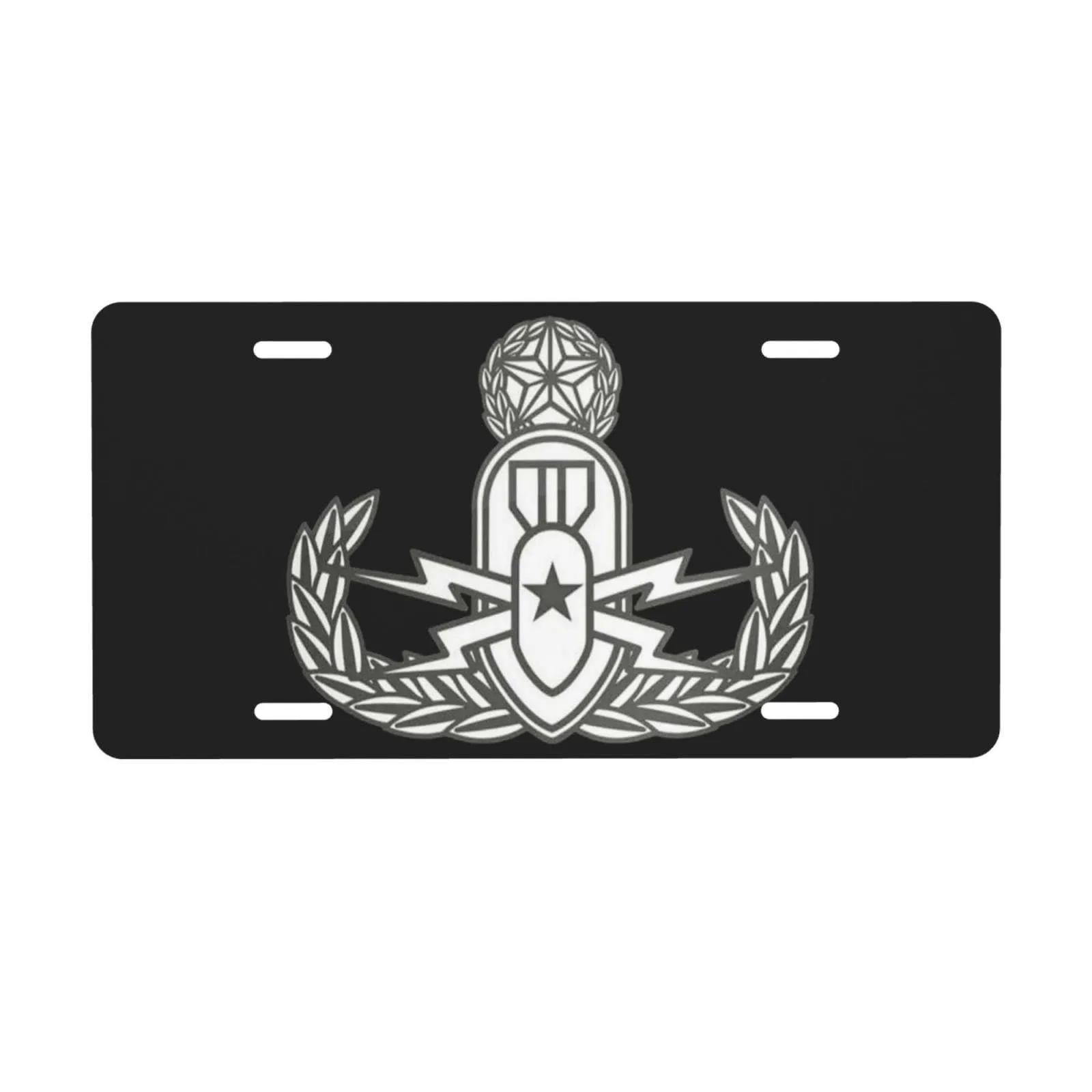 Eod Badge Breast Cancer Butterfly Personalized 12x6 Car License Plate