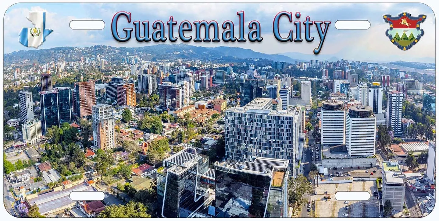 Guatemala City Collectible Novelty Car License Plate - Generic Size