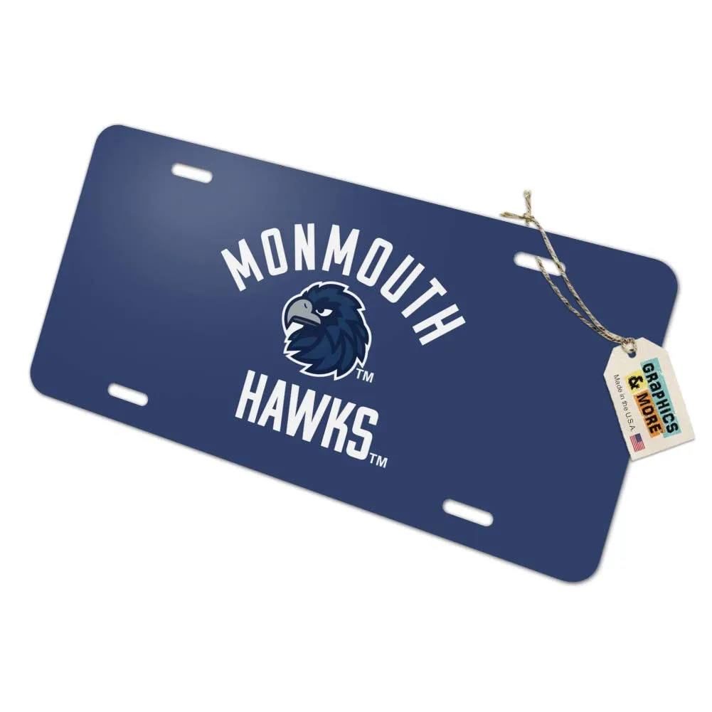 Monmouth University Official Hawks Novelty Metal License Plate - Unique, Durable, UV Resistant