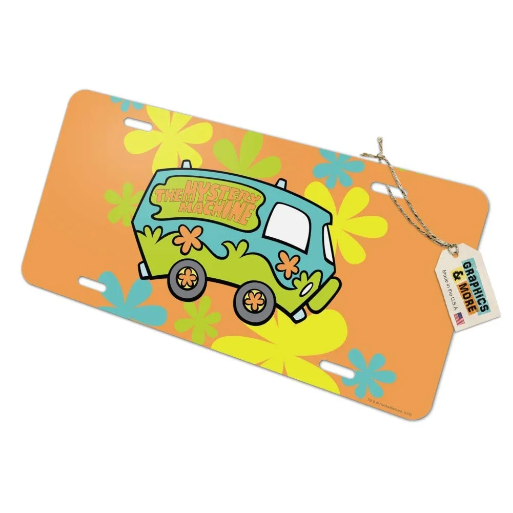 Scooby-Doo Mystery Machine Novelty Metal License Plate - 6'x12' UV & Water Resistant Design