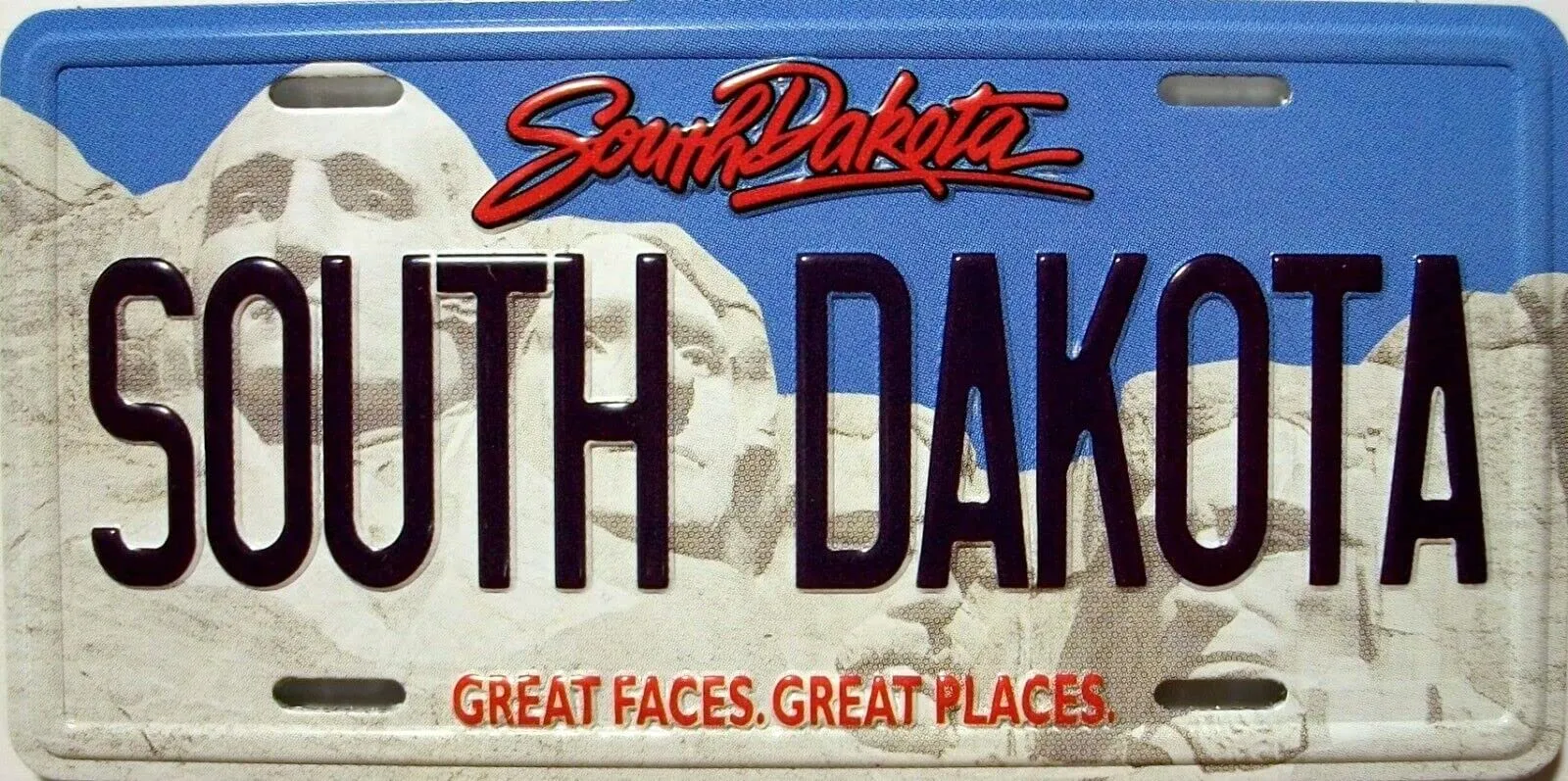 South Dakota License Plate Novelty Fridge Magnet - 3.5'x1.75'