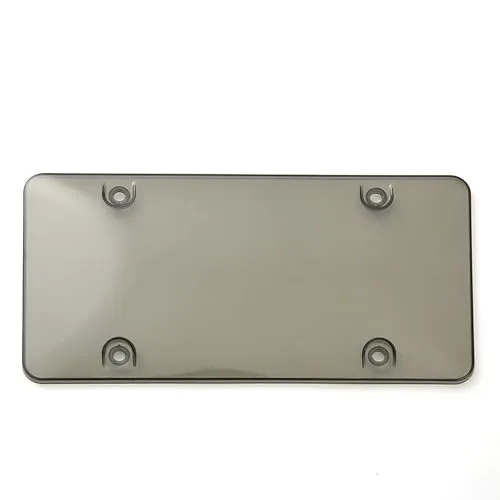 Unbreakable License Plate Cover - Transparent Black Frame for All American Vehicles